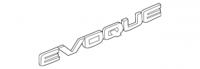 Емблема напис двері багажника "EVOQUE" Land Rover Range Rover Evoque 12-18