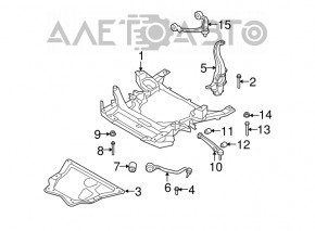 Цапфа передняя правая BMW X5 E70 07-13