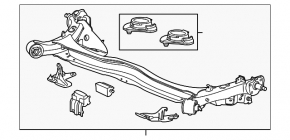 Балка задняя Honda CRZ 11-15 в сборе