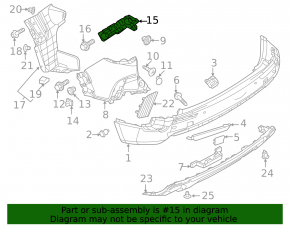 Крепление заднего бампера левое Mazda CX-50 23-26