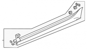 Порог правый Honda Civic XI FE/FL 22-26 5d