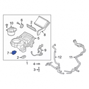 Резистор Ford Focus mk3 11-18