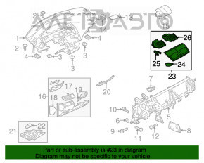 Воздуховод центральный Mazda3 MPS 09-12