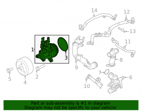 Помпа водяна Land Rover Discovery 19-25 3.0