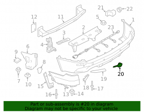 Заглушка буксировочного крюка заднего бампера BMW X5 M E70 10-13