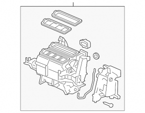 Печка в сборе Honda CRV 12-14