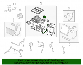 Печка в сборе Honda CRV 12-14