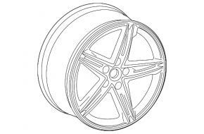 Диск колесный R18x8.5J ET29 Audi A5 F5 21-25 бордюрка