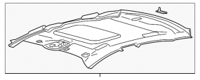 Обшивка потолка Ford Fusion mk5 13-14 беж под люк