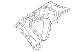 Накладка задней стойки верхняя правая Mazda CX-5 17-25 черная