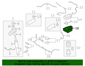 Кожух компрессора пневмоподвески Volvo XC90 16-26