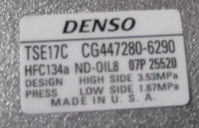 Компрессор кондиционера Toyota Camry v55 15-17 2.5 usa