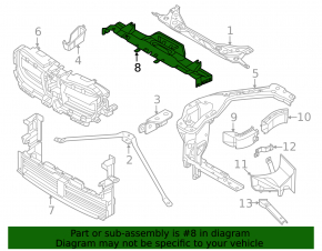 Дефлектор радіатора верхній BMW X1 U11 24-26 B48