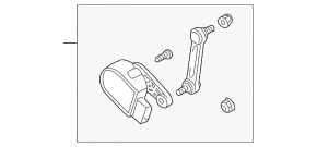 Датчик наклона кузова задний Audi Q7 4L 10-15