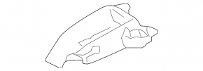 Направляющая ремня безопасности заднего левого Audi A4 B9 17-25 черная