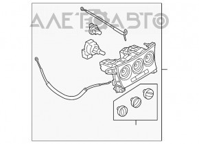 Управление климат-контролем Mazda3 MPS 09-11 царапины
