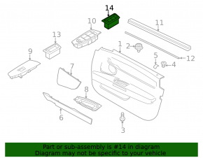 Кнопка закрытия двери багажника BMW X5 G05 19-23 с блокировкой