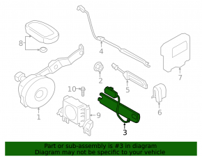 Антенна smart key Hyundai Kona 18-23