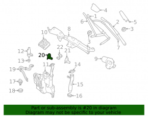 Форсунка омывателя левая Mercedes X164 GL W164 ML