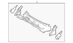 Поддон дворников металл Lexus ES 19-26