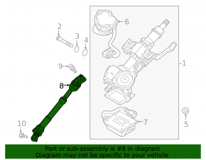Рулевой карданчик Hyundai Tucson 16-21