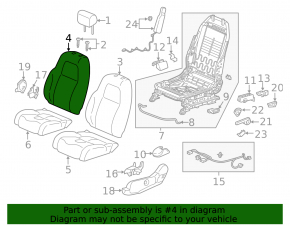 Водительское сидение Honda CRV 17-22 без airbag, механич, ткань серое
