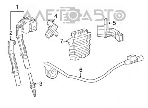 Котушка запалювання Mercedes W213 E 300/350 17-19 2.0T надламаний пластиковий корпус