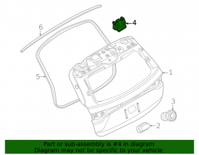 Петля двери багажника левая Ford C-max MK2 13-18