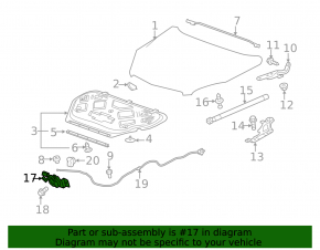 Замок капота GMC Terrain 10-17 с датчиком