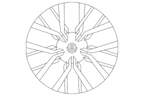 Диск колесный R17 x 7J VW Tiguan 18-21 Tulsa бордюрка