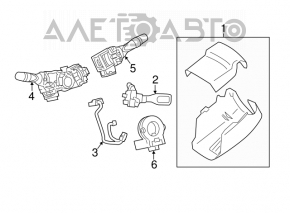 Подрулевой переключатель левый Toyota Camry v40