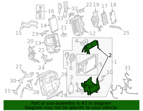 Корпус печки голый Audi A4 B8 08-12