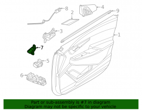 Кнопки памяти сиденья переднего левого Kia EV6 22-26