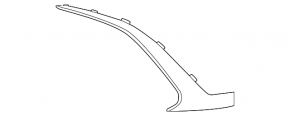 Накладка переднього бампера права Mercedes EQE-class V295 23-25 AMG pkg