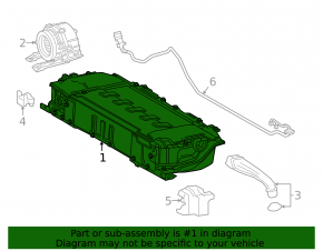 Аккумуляторная батарея ВВБ в сборе Toyota Prius 50 19-22 lithium-ion
