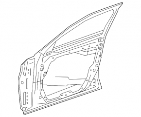 Дверь голая передняя правая Mercedes W213 E 17-19 графит 992