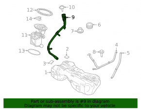 Заливная горловина топливного бака BMW X3 G01 22-24 2.0T, 3.0T