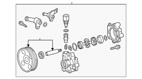 Насос ГУР гідропідсилювача Toyota Tundra 08-21