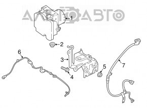 Кронштейн ABS Mazda CX-9 16-23