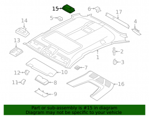 Плафон освещения задний левый BMW X1 F48 16-22 LED