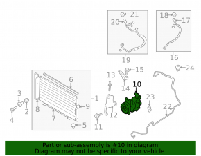 Компресор кондиціонера Subaru WRX 15-21
