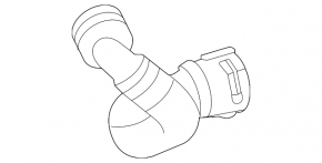Патрубок інтеркулера Mercedes C-class 43 AMG W206 23-26