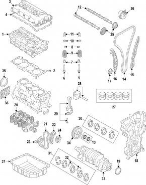 Кришка фазорегулятора впуск Kia Sorento 16-20 2.4