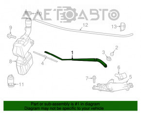 Поводок дворника правый Fiat 500 12-19