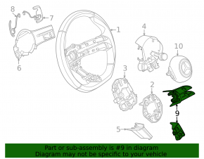 Кнопки керування на рулі Mercedes X167 GLS 24-26