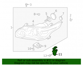 Кріплення фари переднє праве Land Rover Range Rover Sport 14-17