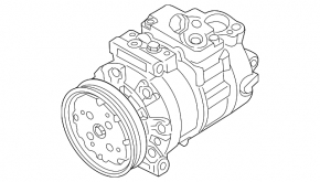 Компрессор кондиционера Audi A3 22-24