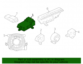 Модуль srs airbag компьютер подушек безопасности BMW X7 G07 21-26