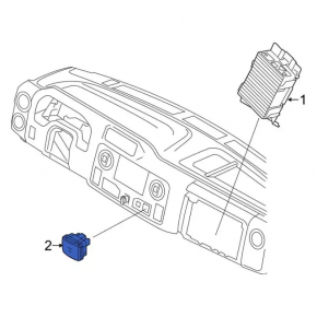 Прикуриватель центральной консоли Ford Flex 09-19 с крышкой