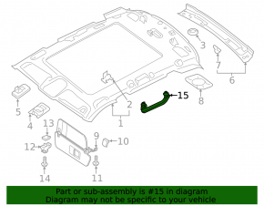 Ручка потолка задняя правая Audi Q5 80A 18-24 черн, царапины